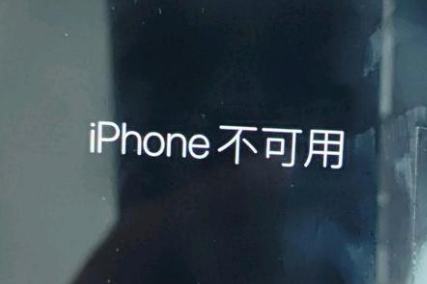 峨蔓镇苹果服务网点分享锁屏界面显示“iPhone 不可用”如何解决 