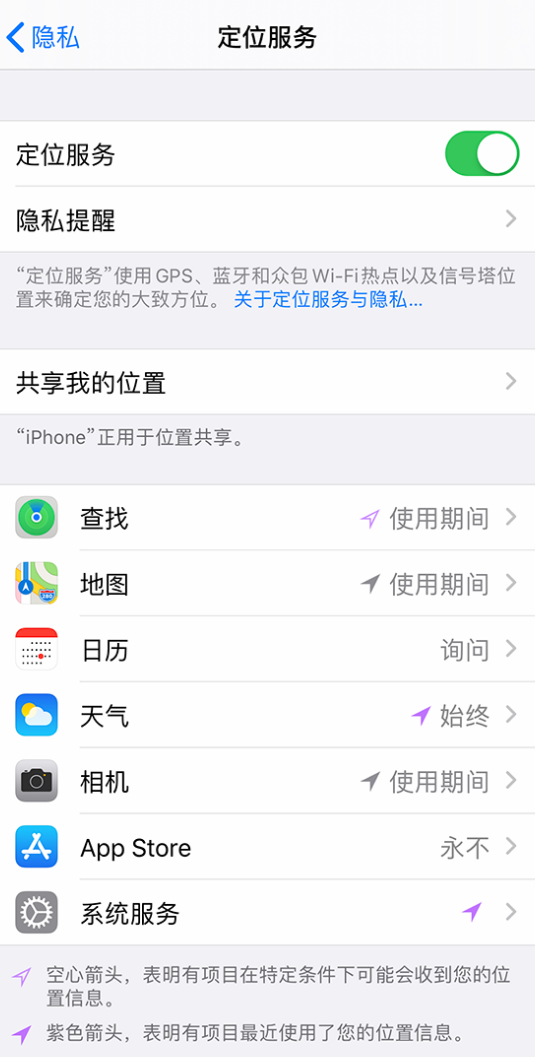 峨蔓镇苹果手机维修分享iPhone 状态栏中时间显示为蓝色图标是什么情况 
